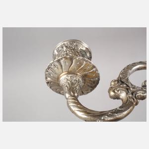 Silberleuchter im Barockstil