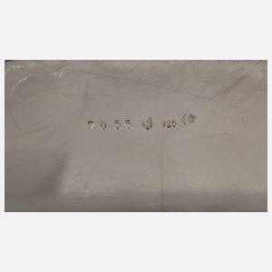 Modernes Silbertablett