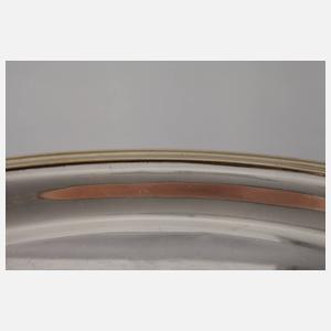 Modernes Silbertablett