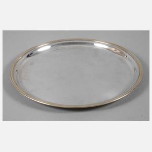 Modernes Silbertablett