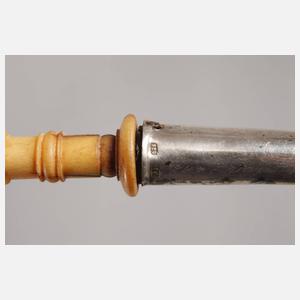 Suppenkelle Silber und Bein