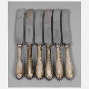 Sechs Silbermesser