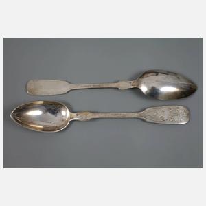 Sechs Kaffeelöffel Silber