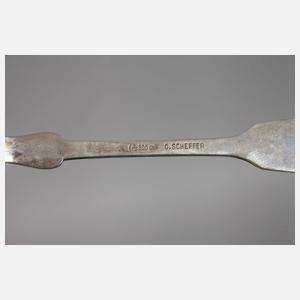 Sechs Kaffeelöffel Silber