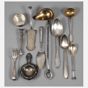 Konvolut Silberteile