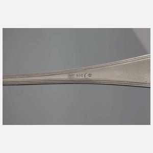 Sechs Silberlöffel Wellner