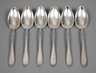 Sechs Silberlöffel Wellner