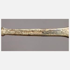 Sechs Mokkalöffel mit Email