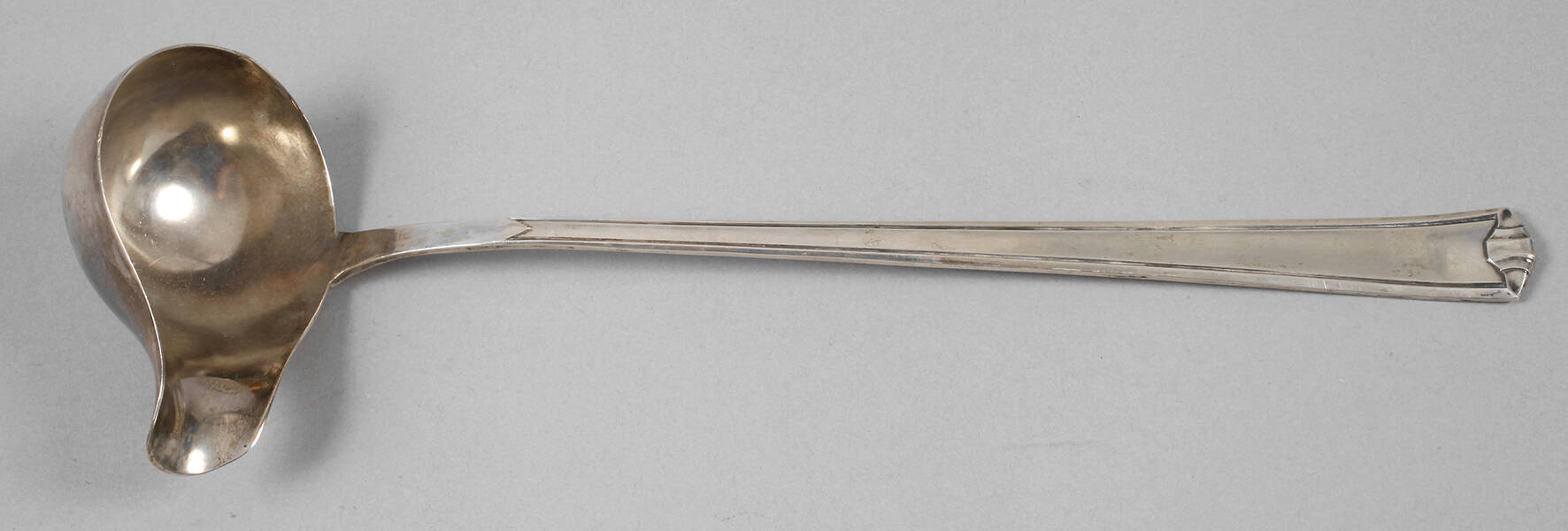 Große Soßenkelle Silber