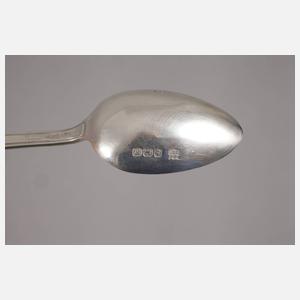 England sechs Kaffeelöffel Silber