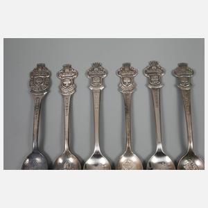Sechs Rolex Sammellöffel