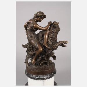 nach Claude Michel Clodion, Frau auf Ziegenbock