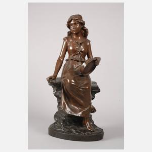 Leopold Bracony, Mädchen mit Tamburin