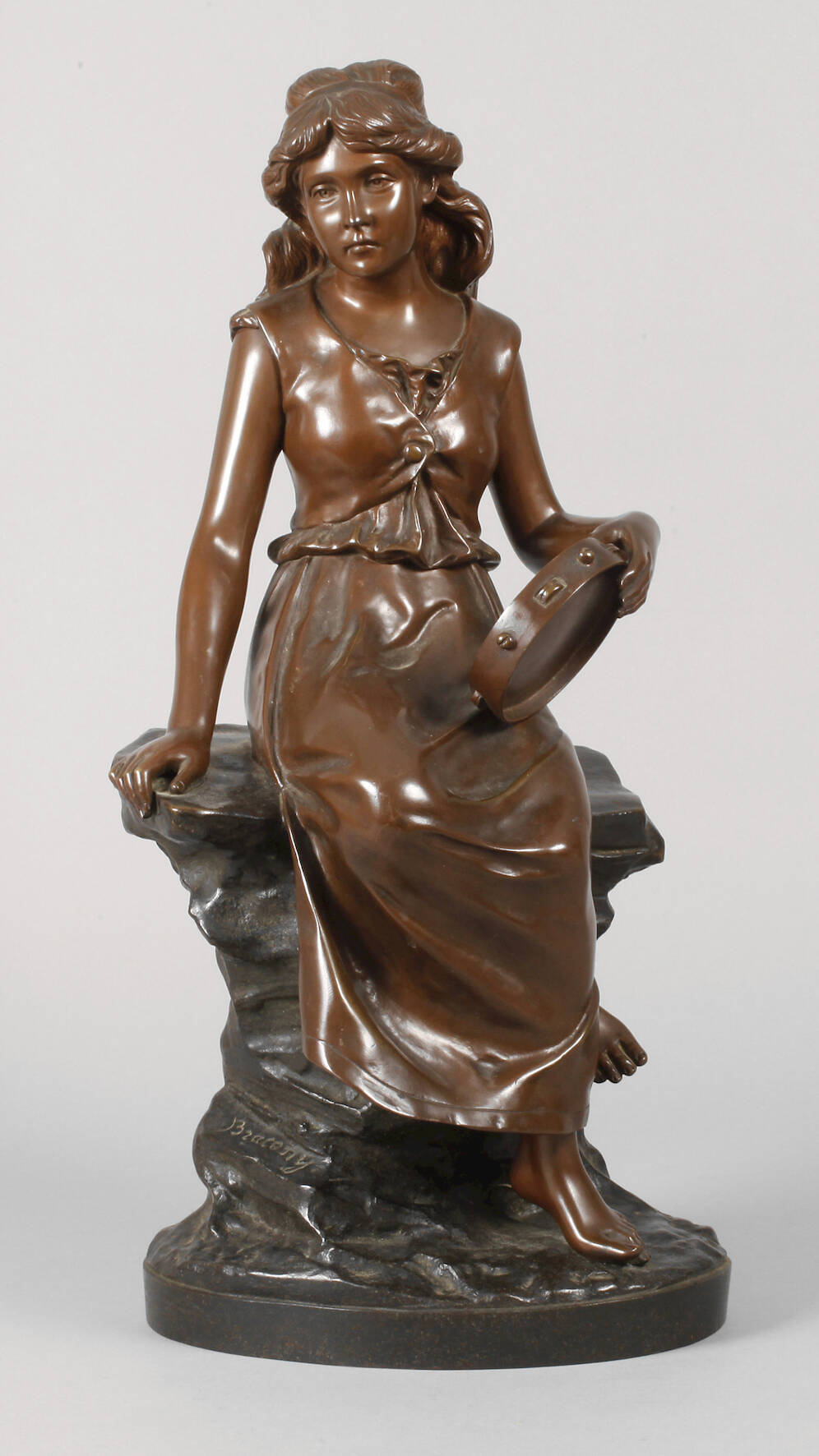 Leopold Bracony, Mädchen mit Tamburin