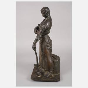 Karl Kretschmer, große Bronze Schmied