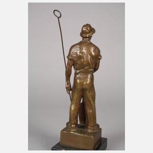 Bronze eines Gießereiarbeiters
