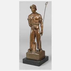 Bronze eines Gießereiarbeiters