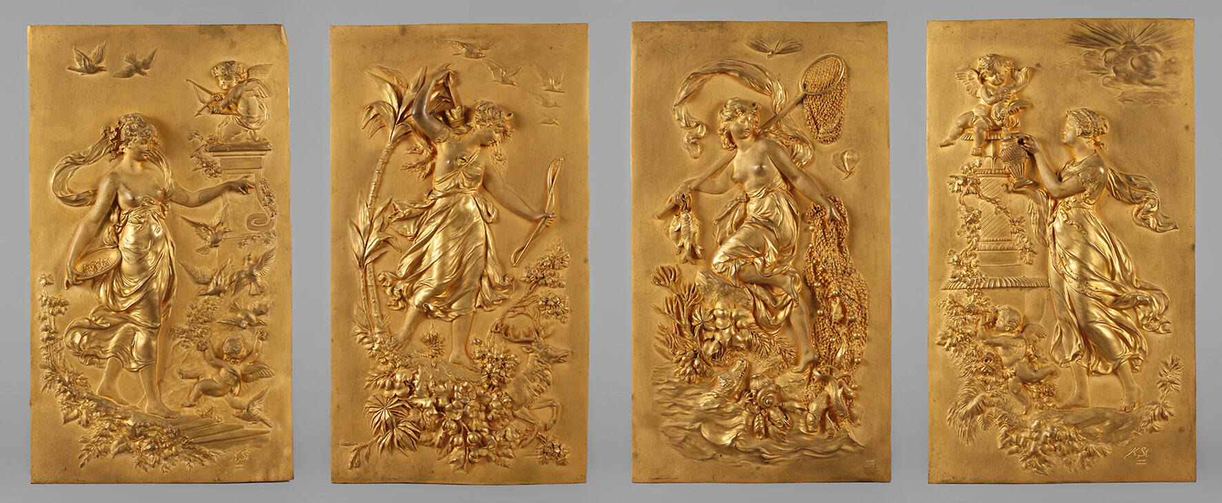 Karl Sterrer, vier Wandappliken