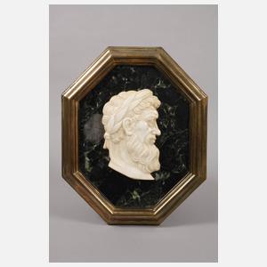 Paar antikisierende Herrenportraits