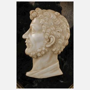 Paar antikisierende Herrenportraits