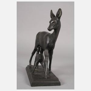 Bernhard Butzke, Ricke mit Kitz