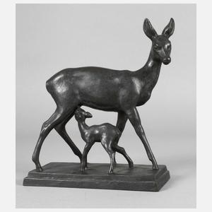 Bernhard Butzke, Ricke mit Kitz