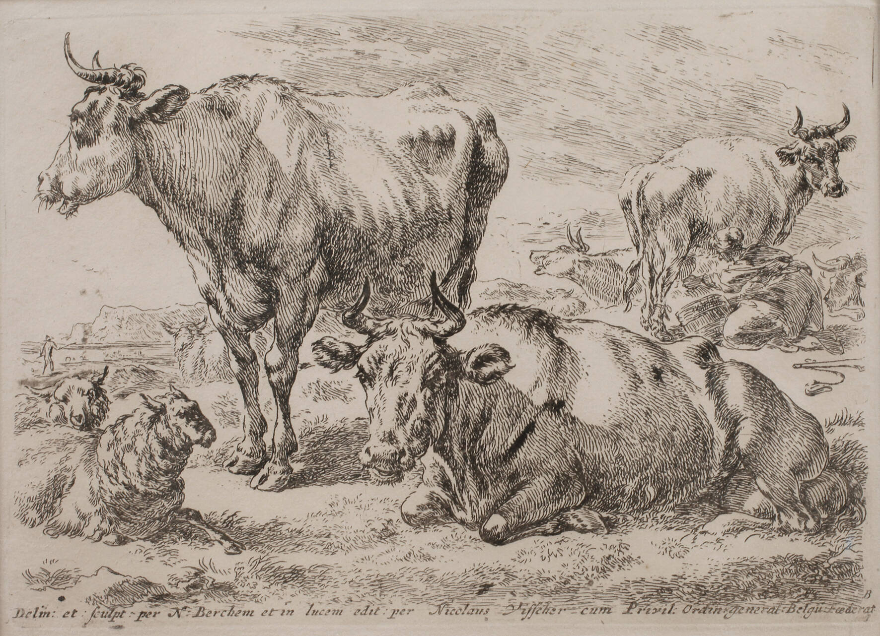 Nicolaes Pietersz. Berchem, Viehweide