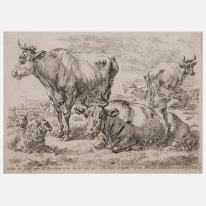 Nicolaes Pietersz. Berchem, Viehweide