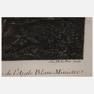 Jaques Philippe Le Bas, "Le chasseur fortuné"