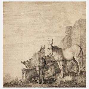 Moses van Uyttenbroeck, attr., "Die Esel"