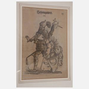 Christoph Weiditz, attr., Vier Ritterdarstellungen