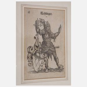 Christoph Weiditz, attr., Vier Ritterdarstellungen