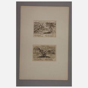 Konvolut historische Rheinansichten