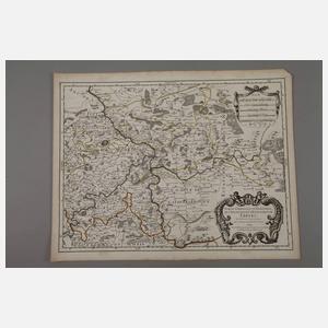 Kupferstichkarte Gebiet Koblenz–Wiesbaden