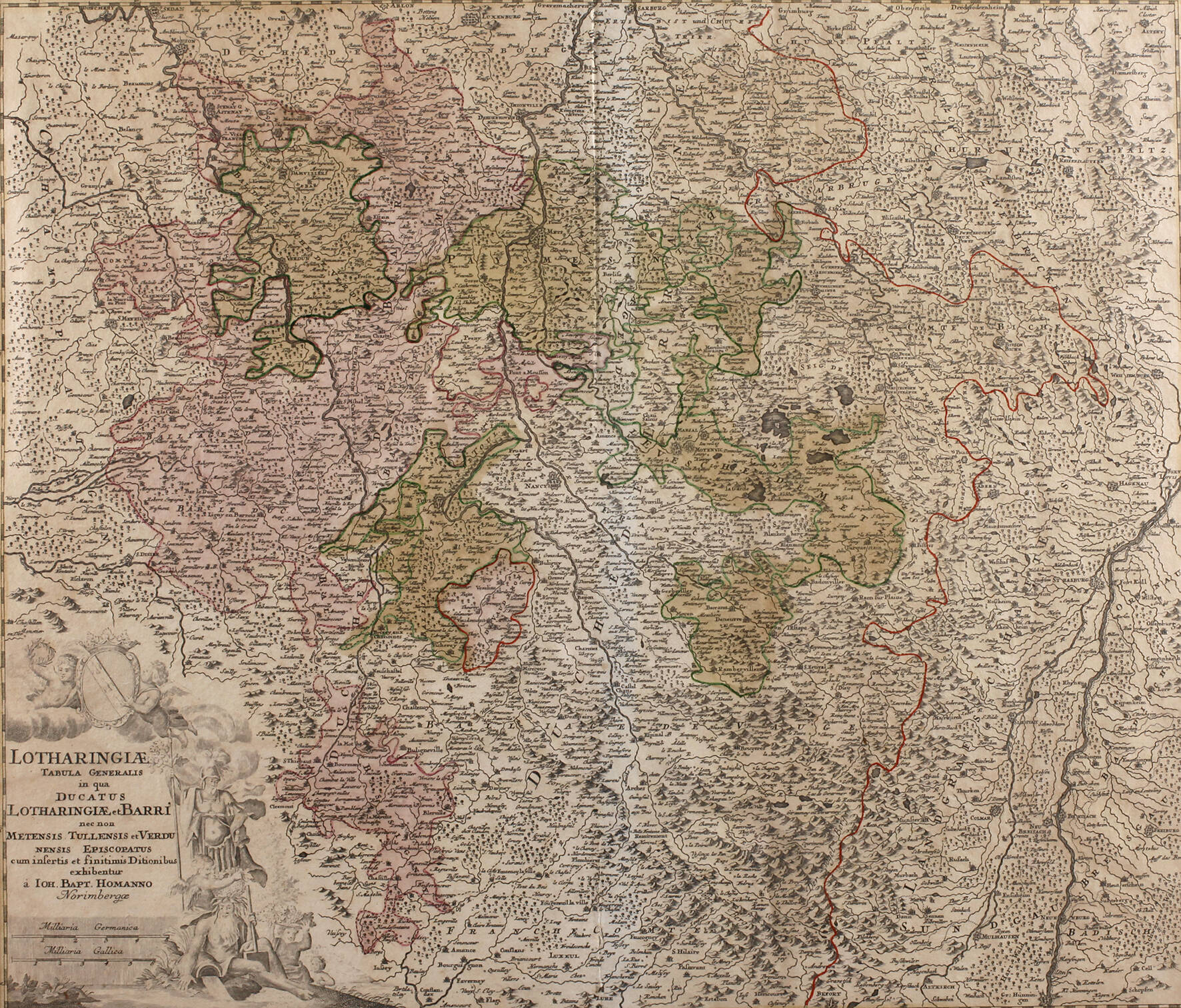 Johann Baptist Homann, Karte Lothringen