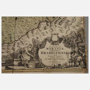Johann Baptist Homann, Karte Teile von Mähren