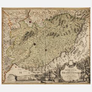 Johann Baptist Homann, Karte Teile von Mähren