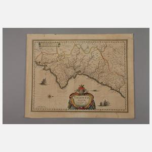 Willem Blaeu, Karte Gebiet Valencia