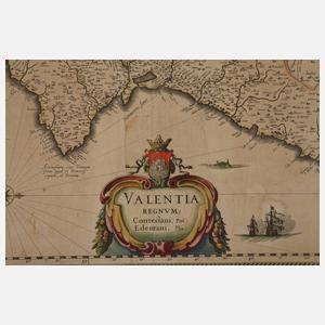 Willem Blaeu, Karte Gebiet Valencia