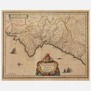 Willem Blaeu, Karte Gebiet Valencia