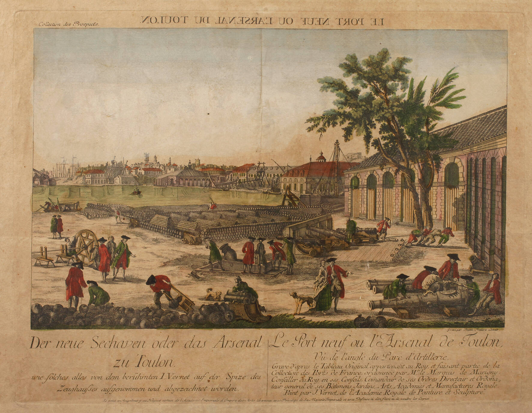 Guckkastenblatt "Das Arsenal in Toulon"