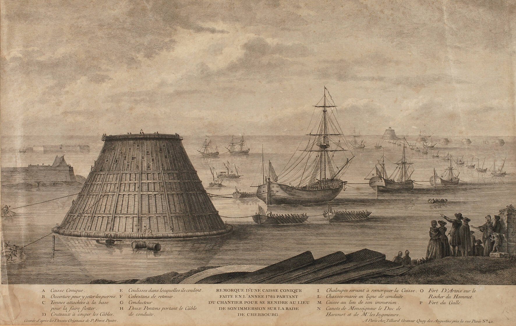 Pierre Fréret, Ausbau des Hafens von Cherbourg