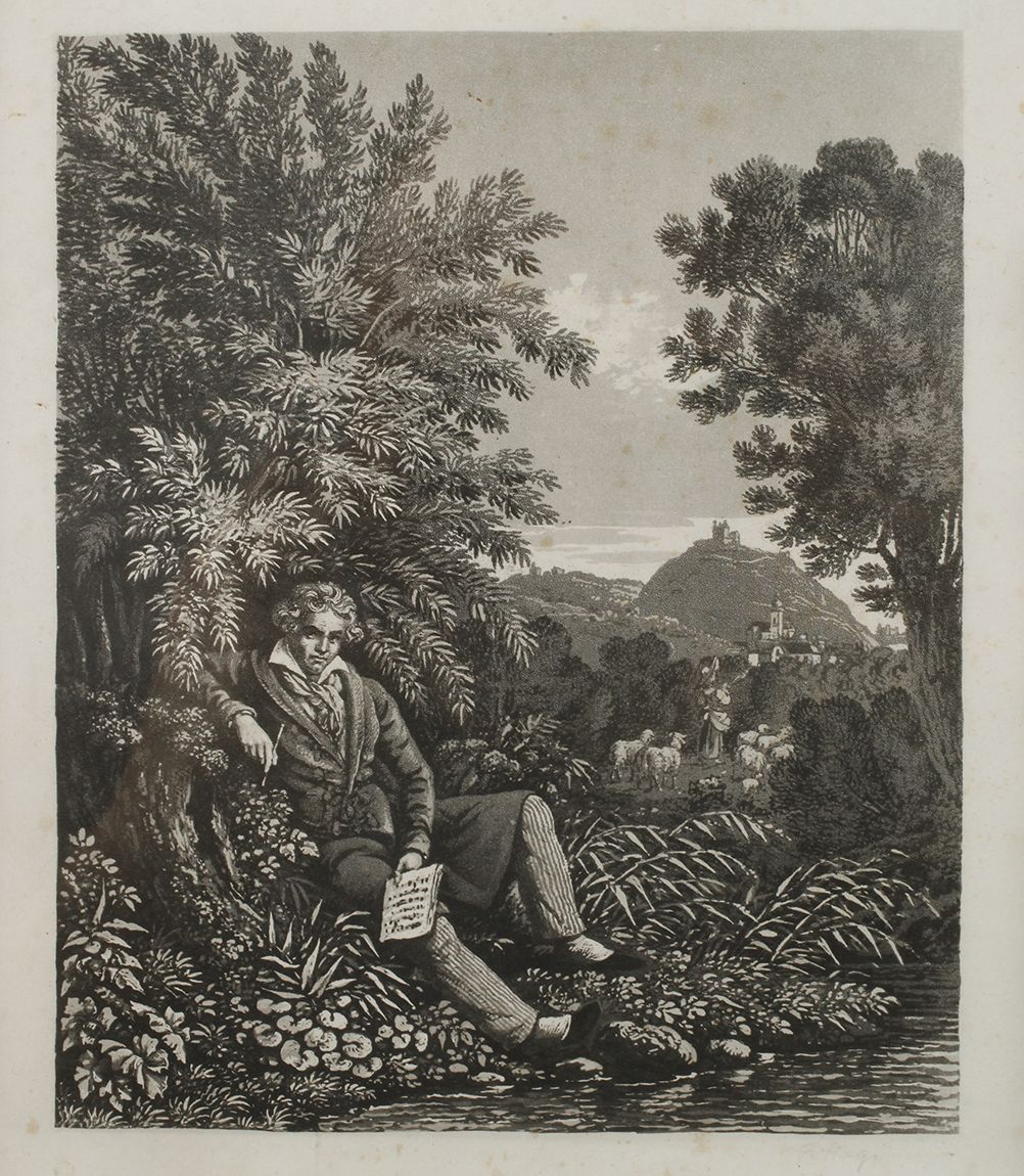 Franz Hegi, "Beethoven im Erlengebüsch bei Wien"