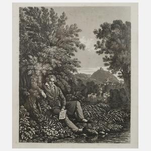 Franz Hegi, "Beethoven im Erlengebüsch bei Wien"