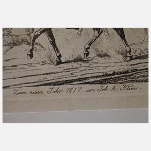 Johann Adam Klein, Neujahrsgraphik 1817