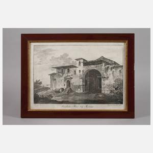 Giovanni II Quaglio, "Ländliches Haus bey Marino"