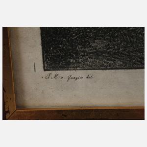 Giovanni II Quaglio, "Ländliches Haus bey Marino"