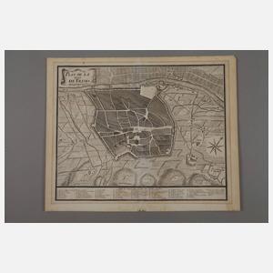 Drei Stadtpläne von Trier