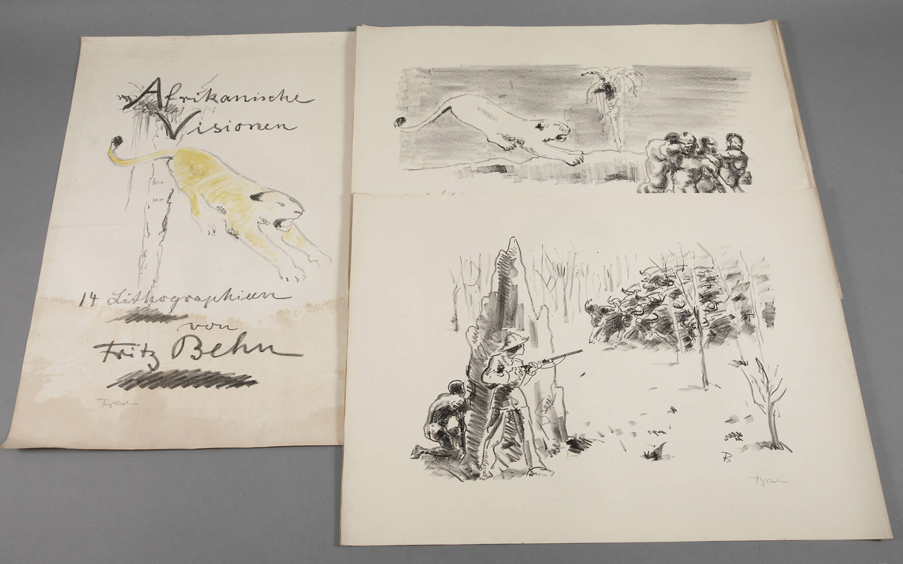 Prof. Fritz Behn, Zyklus "Afrikanische Visionen"
