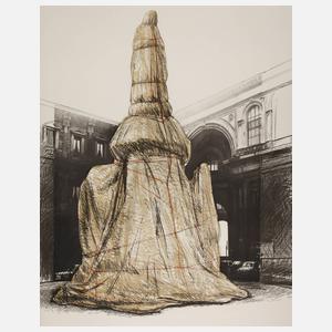 Christo, "Wrapped Monument to Leonardo"